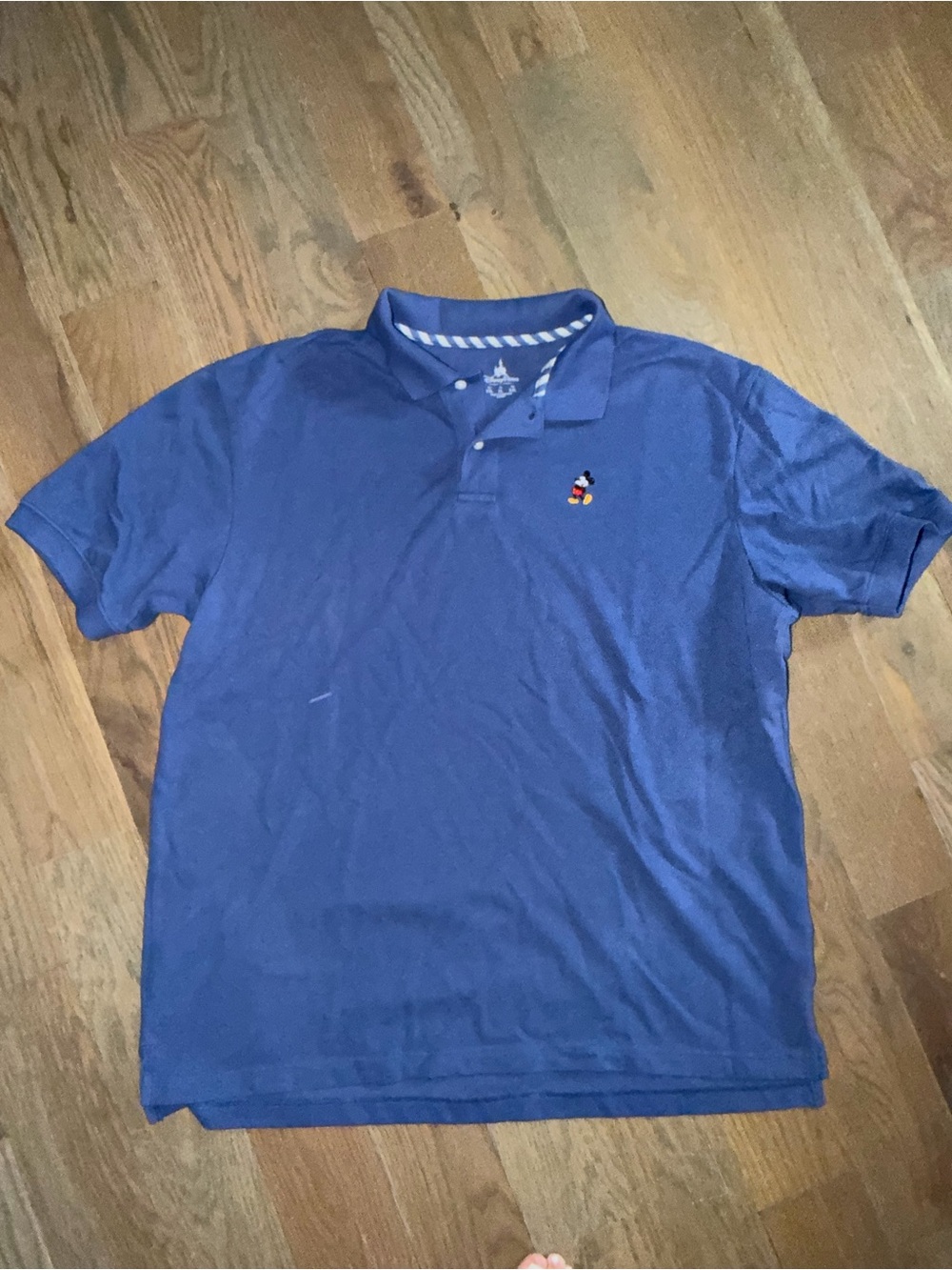Men's Disney Parks Blue Polo Shirt Embroidered Mickey Mouse Logo XXL